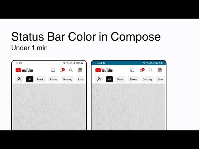 Changing status bar color in Android | Jetpack Compose | under 1 min