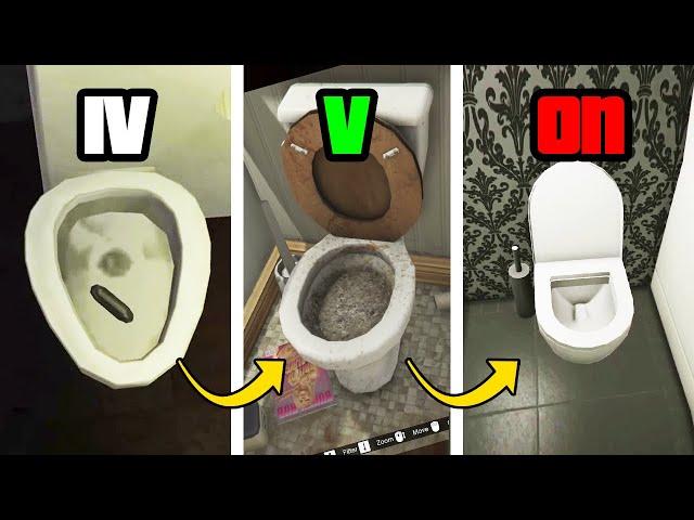 Toilet in GTA Games (Evolution)