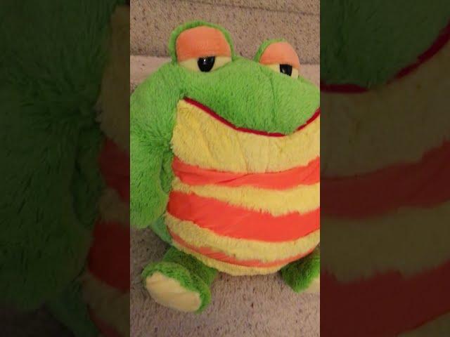 Mushabelly Chatter Jay @ Play 12 IN Plush Green Yellow Orange Frog Rumer  Talks