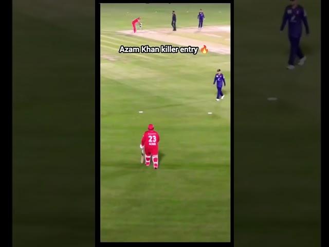 Wow Azam Khan entry in PSL 10 match  #cricket #shorts #shortsfeed #viralshorts #trendingshorts #psl
