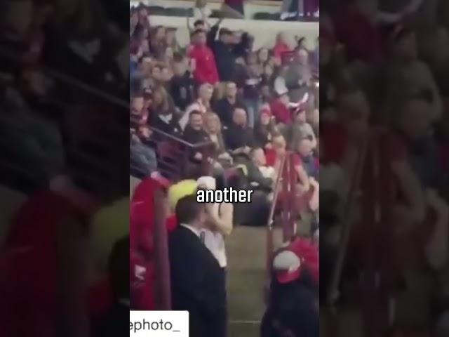 Mascot destroys fan!  #shorts