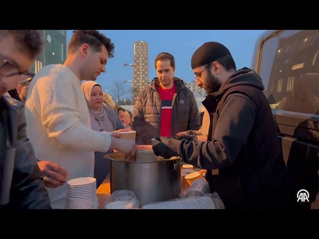 Street iftar hosted in Netherlands in support of Gaza