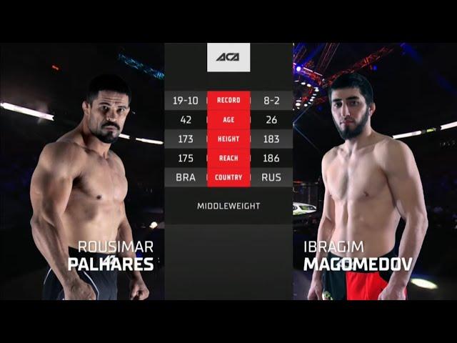 Русимар Пальхарес vs. Ибрагим Магомедов | Rousimar Palhares vs. Ibragim Magomedov | ACA 140