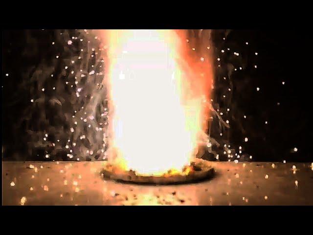 Реакция АЛЮМИНИЯ, СЕРЫ и НИТРАТА АММОНИЯ.The reaction of aluminum, sulfur and ammonium nitrateТермит