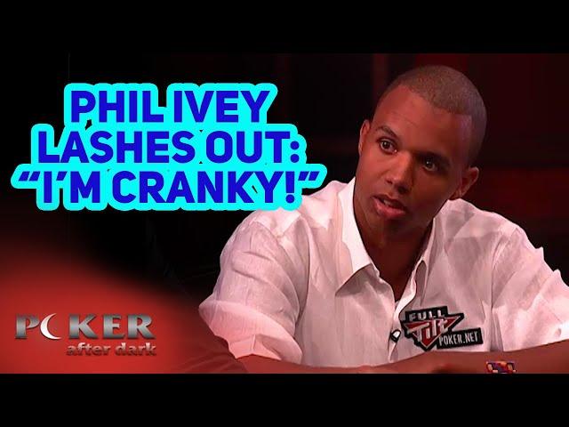 Phil Ivey Gets Very Annoyed at Phil Hellmuth