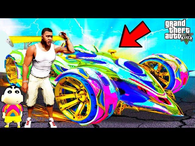 Franklin UPGRADING and TRANSFORMING Fastest GOD CAR in GTA 5 | SHINCHAN and CHOP