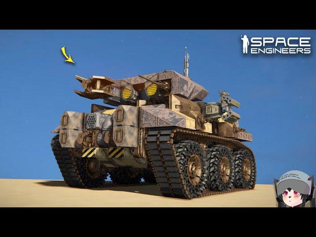 This Evil Wall-E is an Armed Salvage Tank, Space Engineers