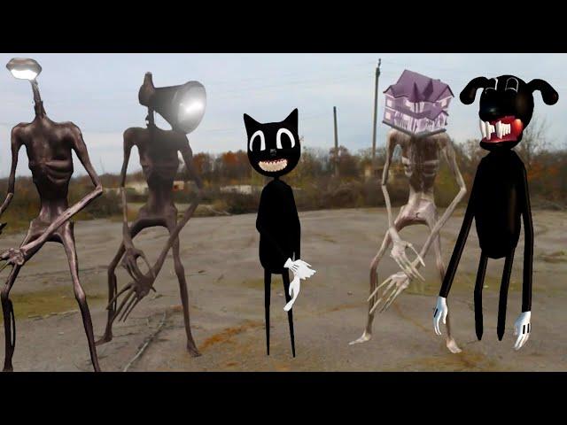 Сиреноголовый,Лампоголовый,Картун Дог, картун кэт, / Siren Head, Cartoon Cat,Light Head ,Cartoon Dog