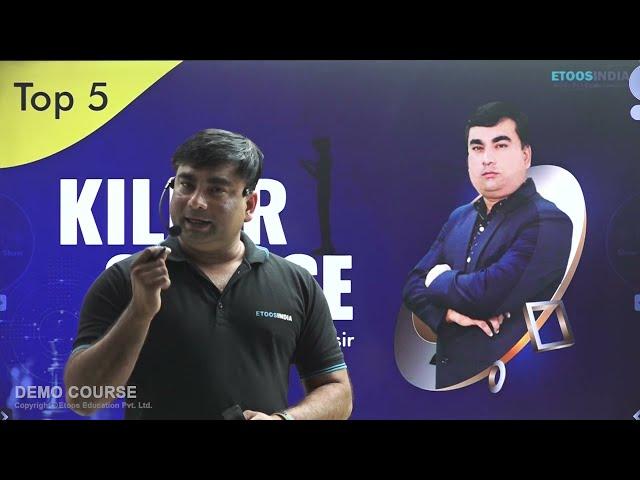 Motion in 1D Physics Revision | Top 5 Killer Course | Manish Sharma Sir | Etoosindia