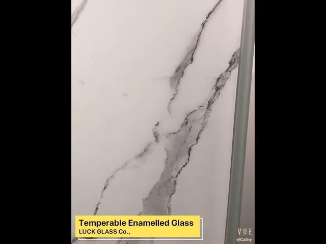 Temperable Enamelled Glass