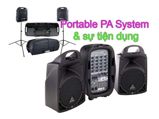 Định rõ phân khúc dòng loa Portable PA System và tính tiện lợi. #peavey #behringer