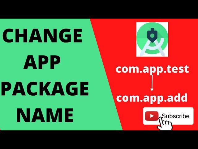 How to change package name android app project in android studio 2022