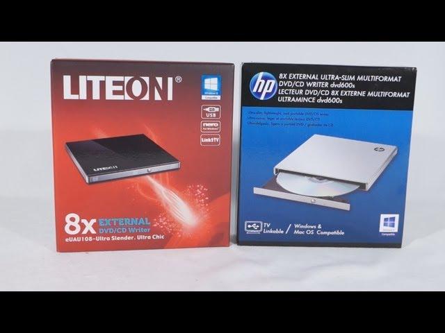 #1459 - LITE-ON & HP External Ultra Slim DVD/CD Writers Video Review