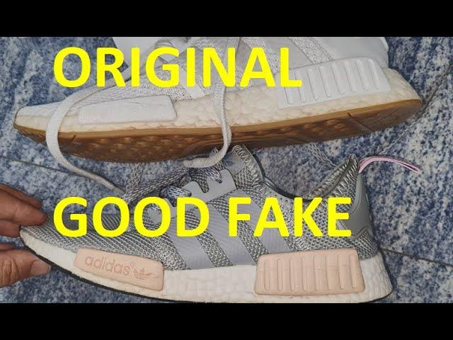 Adidas NMD R1 real vs fake review. How to spot good fake adidas nmd sneakers