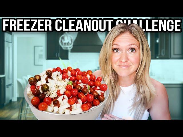 Cook with Me | Freezer Clean out/Pantry Challenge | Large Family Budget Meals