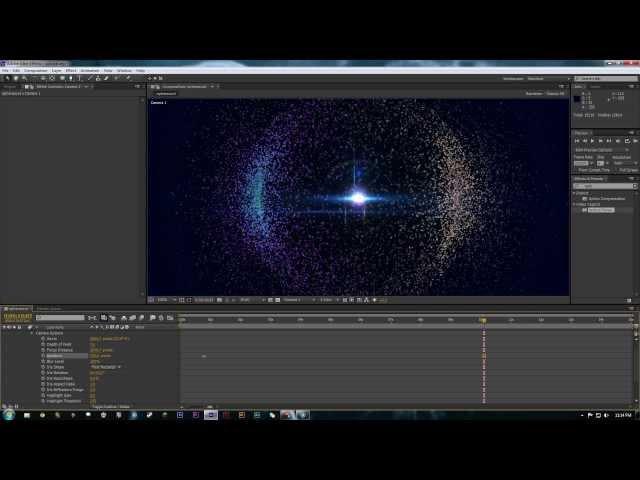 After Effect Tutorial - Trapcode Particular: Particle Sphere