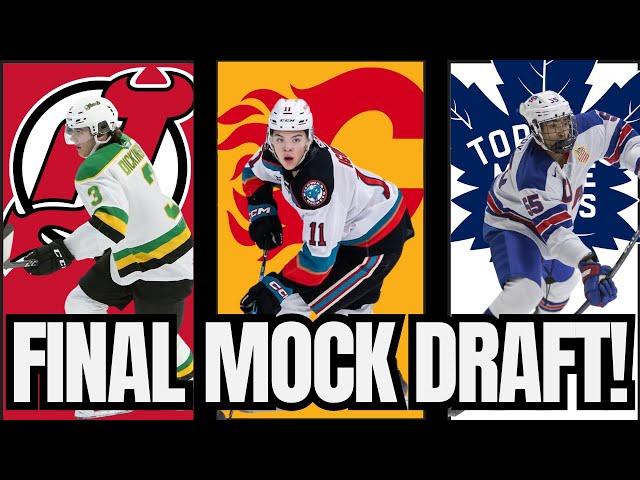 FINAL Top 32 MOCK DRAFT! | Predictions For 2024 NHL Draft