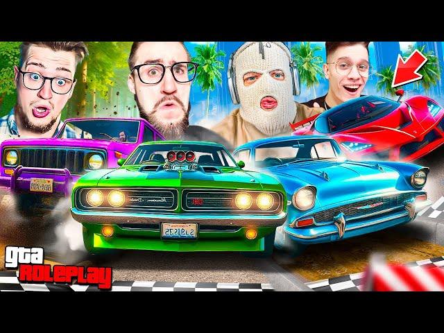 ЭКСТРЕМАЛЬНЫЕ ГОНКИ ПО КАТЕГОРИЯМ! 5 ГОНОК vs 5 КЛАССОВ МАШИН! НА КОНУ $20.000.000! (GTA 5 RP)