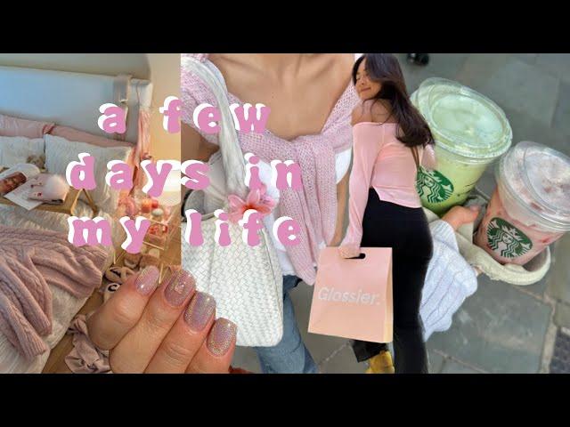 a few days in my life | everyday makeup routine, events, nail day