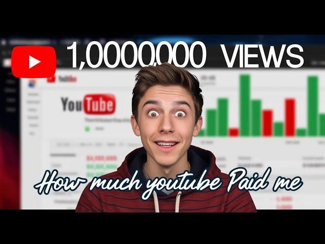 How Much YouTube Paid Me For 1 Million Views (1,000,000 Views)