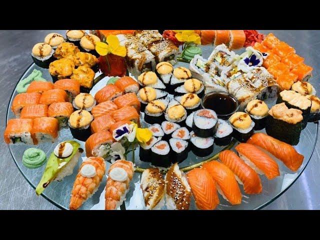 SUSHI TAYYORLASH RETSEPTI  UY SHAROITIDA ! Kimbap tayyorlash / MUXLISA LADY COOK