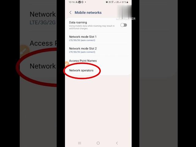 network operater settings problem ko thik kaise kare || #shorts
