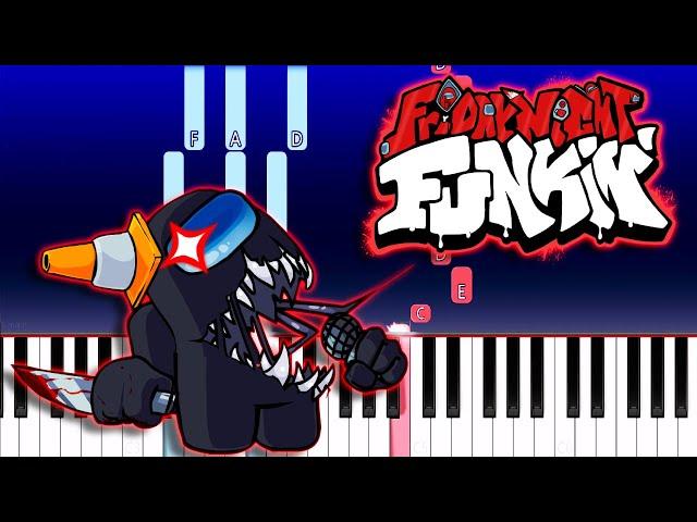 Friday Night Funkin - Vs. Imposter V3 update Secret song - Defeat (Piano Tutorial)