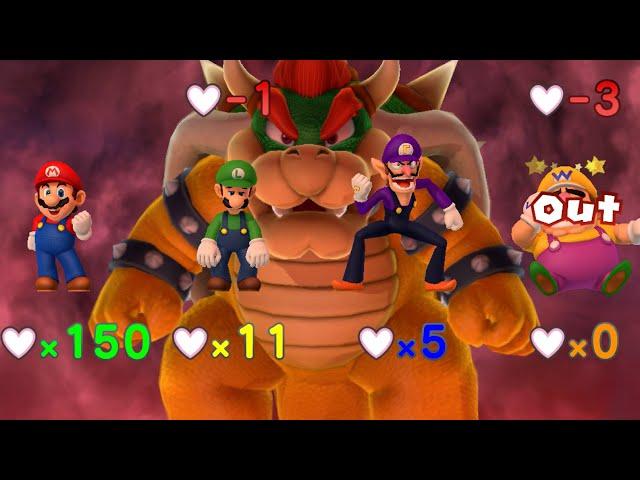Mario Party 10 - Mario vs Luigi vs Waluigi vs Wario vs Bowser - Chaos Castle