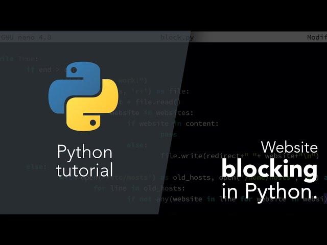 Block websites in Python