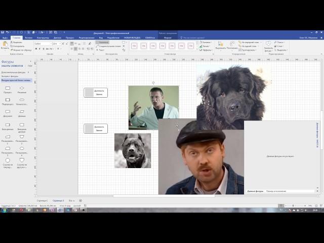 Основы создания фигур Visio - Пример создания блока для организационной диаграммы