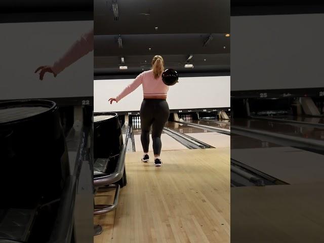 not the best form but I got it done #bowler #bowlingalley #bowlingball
