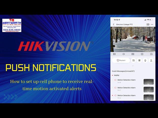 Activating Hikvision Hik-Connect Push Notifications for Motion Alerts