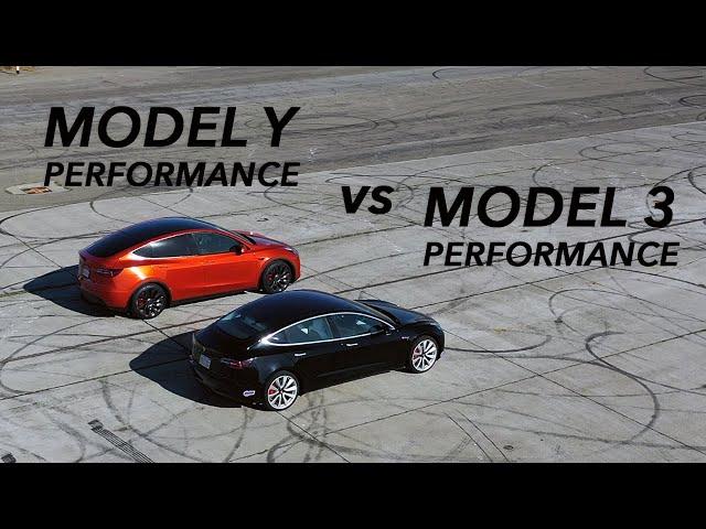 Performance Model 3 VS Performance Model Y | Handling Acceleration & Efficiency - Can the Y Keep Up?