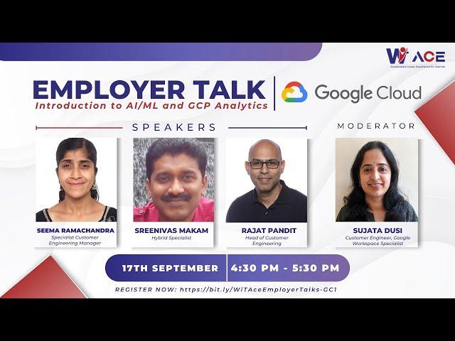 Employer Talks with Google Cloud on Introduction to AI/ML and GCP Analytics