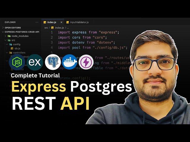 Build a CRUD Rest API with Node.js, Express, PostgreSQL & Docker