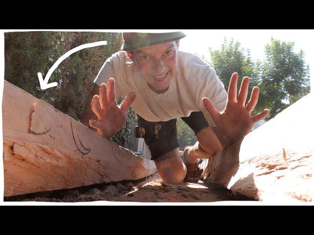 Trashpicking in LA - I found a GIANT slab of wood!!!