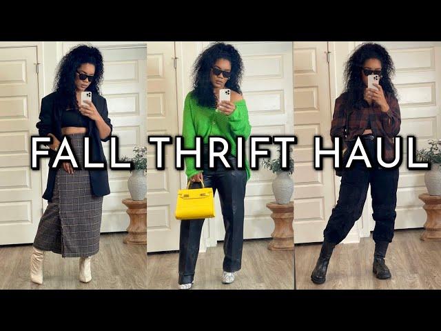 HUGE TryOn Fall Thrift Haul 2021| Styling my Favorite Fall Trends