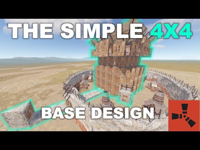 The Simple 4X4 – Rust Base Design For Small Groups (2-5)