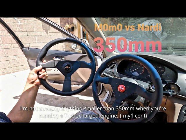 Momo Monte Carlo vs Nardi Personal 350mm steering wheel review.