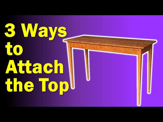 3 Methods to Attach a Table Top - DIY Furniture