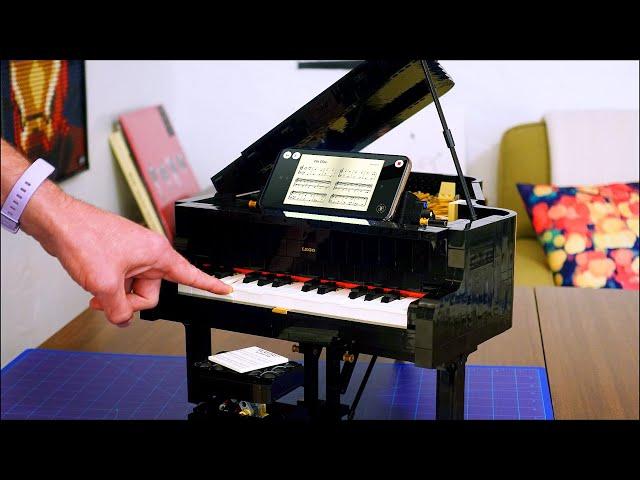 You can play this Lego Grand Piano with your iPhone