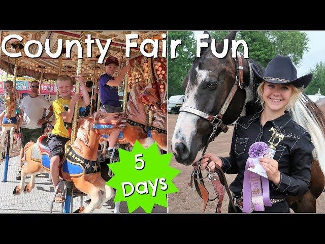 Full Week at the County Fair | Horse Show, Cooking Projects & Food Stand