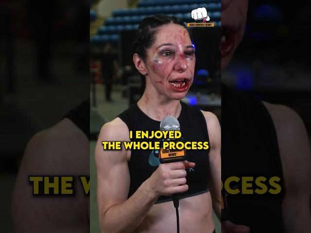 BKFC  Melanie Shah after getting her tooth knocked out: "I might not look like it but I enjoyed it"