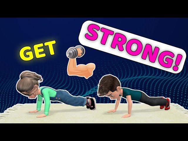 GET STRONG! ARMS + LEGS + SHOULDER KIDS EXERCISE