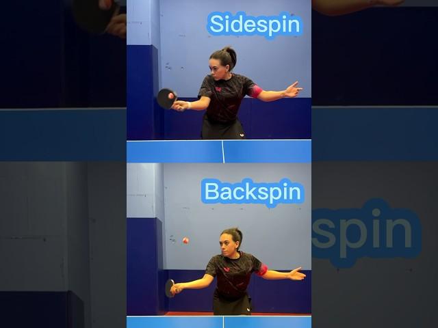 FAN serve for backspin and SIDESPIN. #shorts #tabletennis