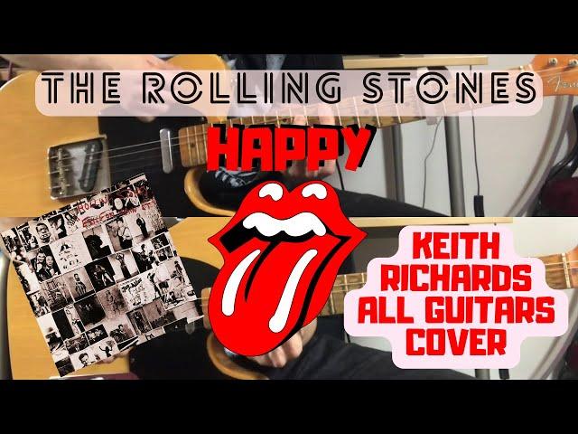 The Rolling Stones - Happy (Exile On Main St.) Keith Richards All Guitars Cover