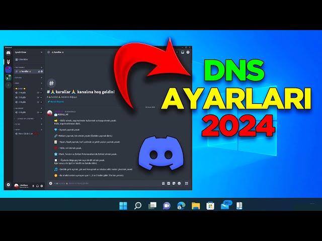 DNS Ayarları Değiştirme 2024 ! Discord Açılmıyor Dns Ayarları İle Vpnsiz Discorda Girme | Windows 10