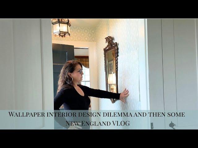 Wallpaper Interior Design Dilemma | Spring Garden and Yard Tour | Willow and writers in Concord, MA