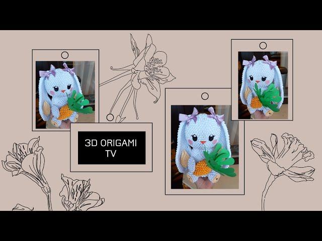 3d origami Rabbit tutorial | 3d origami lesson | 3d origami tutorial | Модульное оригами кролик