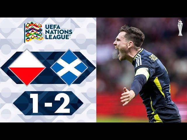 Andrew Robertson Goal 90+3 | Poland vs Scotland 1-2 Highlights | UEFA Nations League 2024